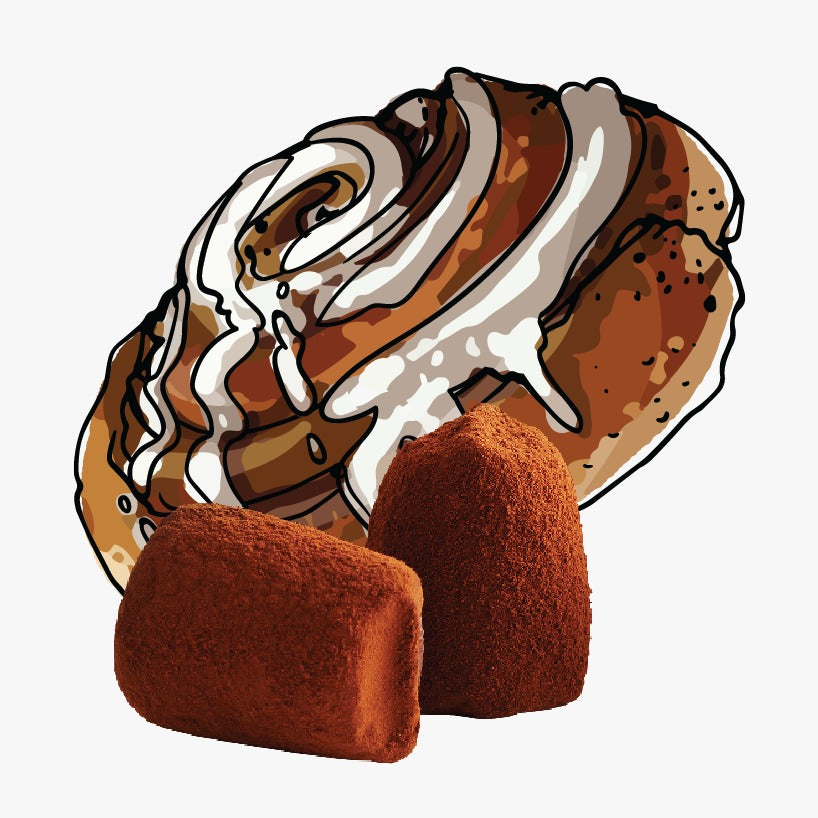 Cinnamon Roll chocolate truffles - bulk-0